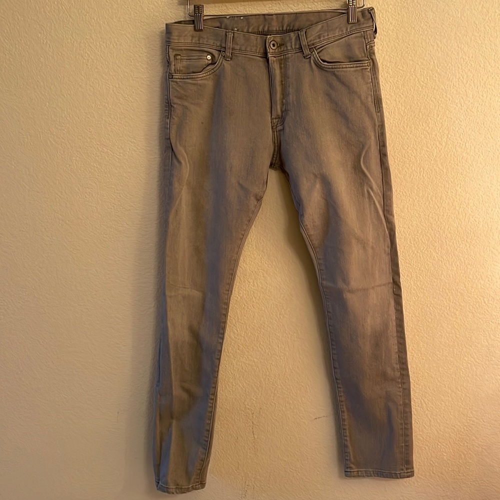 Mens Light Grey H&M Slim Jeans 31 x 32
